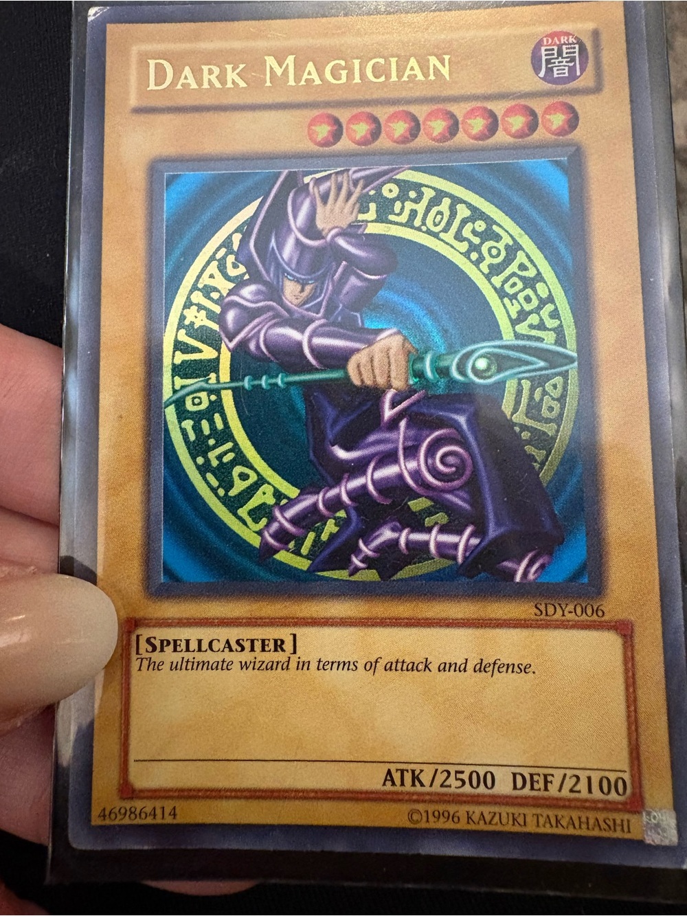 Yu-Gi-Oh! Dark Magician Trading Card - Purple RARE MINT